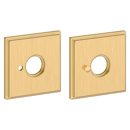 Baldwin Privacy Rosettes Vintage Brass R050.033.PV